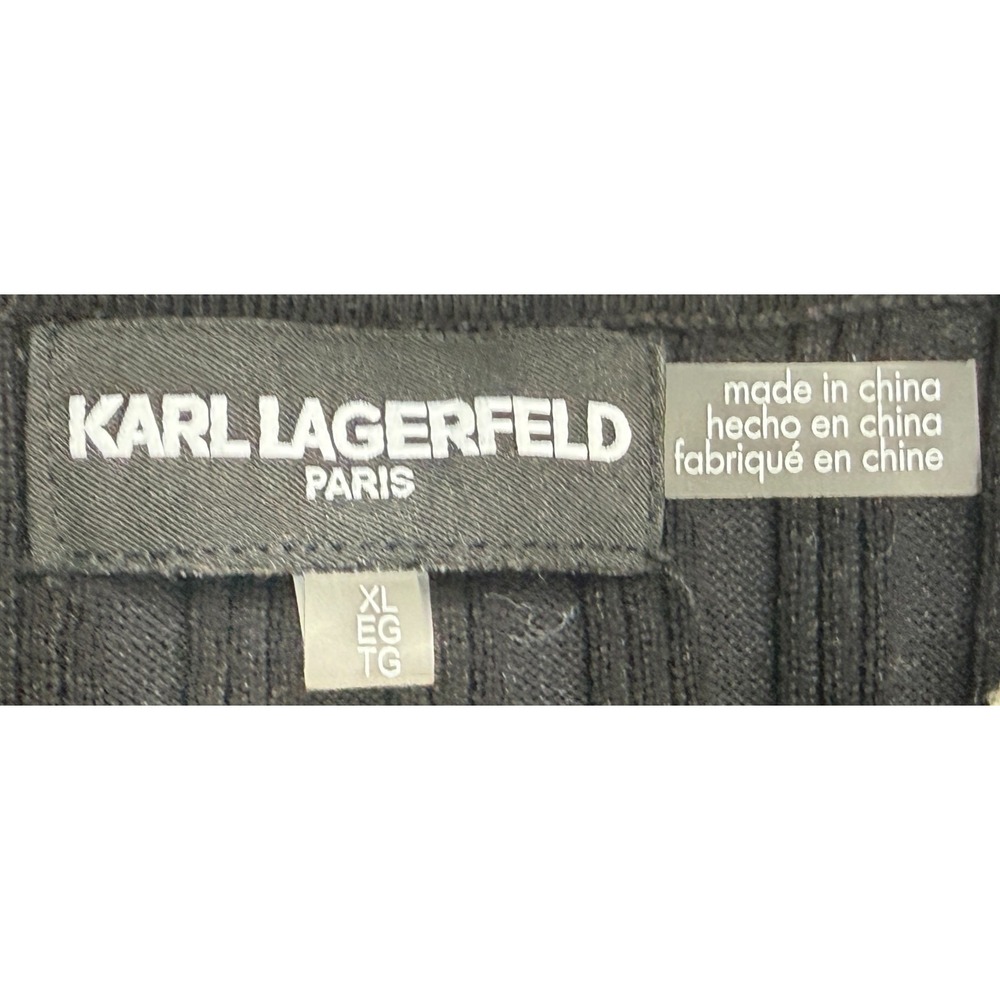 Karl Lagerfeld Paris Women's Button Up Long Sleeve Cardigan Sweater Size XL - Picture 4 of 8